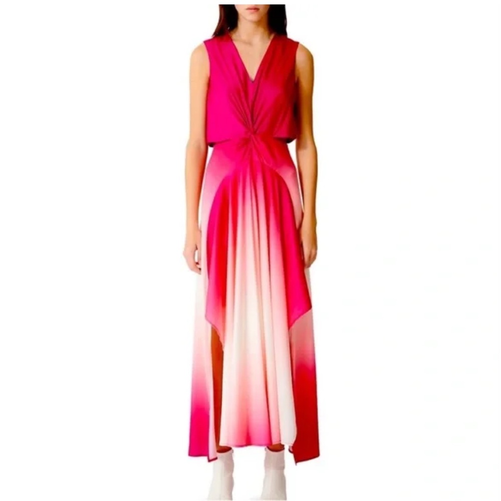 Maje Resia Cut Out Dress Pink Tie-Dye